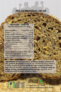 Pack pan de proteínas caja 4 unidades y media docena de magdalenas (el pan se puede congelar)